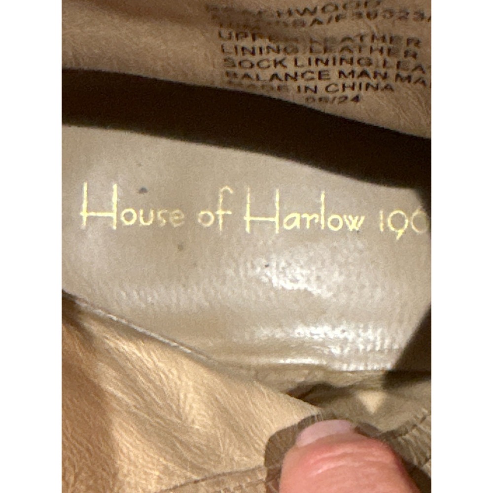 House of Harlow 1960 Beachwood Altossa‎ Suede Block Heel Boot 10M - Picture 4 of 8